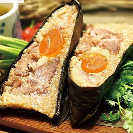 南門市場南園-鹼粽+鮮肉蛋黃粽