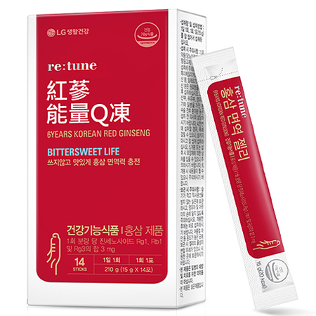 LG生活健康-retune蕊庭 紅蔘能量Q凍／盒