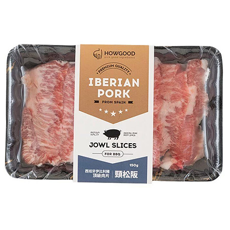 HOWGOOD-西班牙伊比利豬頂級頸松阪肉片／4盒