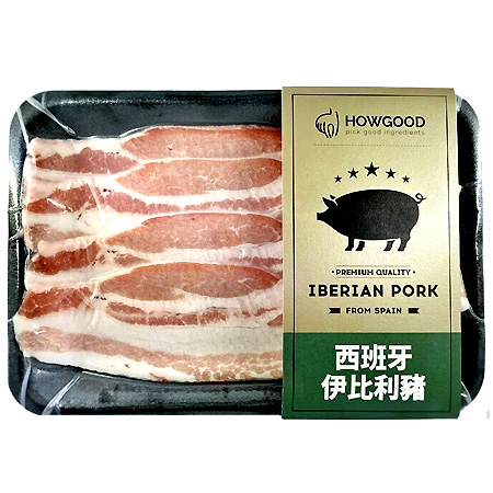 HOWGOOD-西班牙伊比利豬五花燒肉片／盒