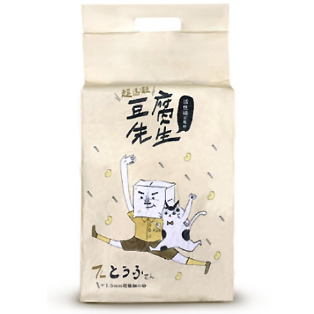 豆腐先生-1.5m超細活性碳豆腐貓砂7L／箱 ( 6包)