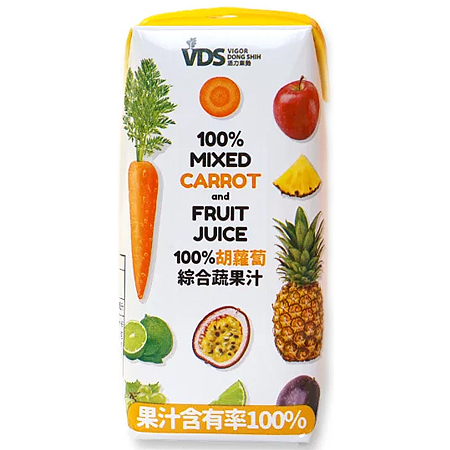 VDS活力東勢-胡蘿蔔綜合蔬果汁／24瓶 (利樂包)↘83折起