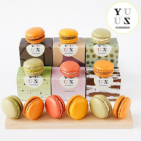 YUZU PATISSERIE-減糖馬卡龍 B款 (6種口味各2顆)／禮盒