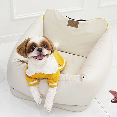 dfang迪邦-可拆洗寵物安全座椅 (白灰色)