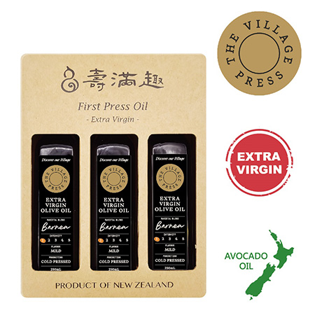 壽滿趣-頂級冷壓初榨原味橄欖油禮盒／3瓶