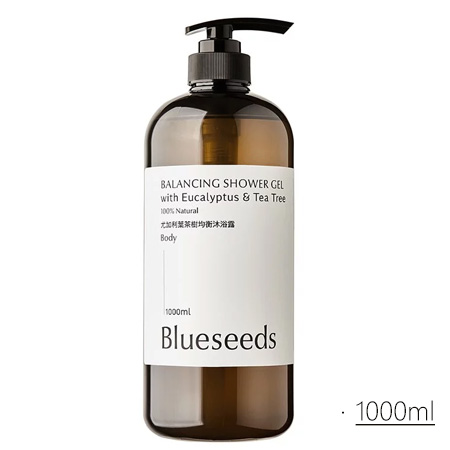 芙彤園Blueseeds-尤加利葉茶樹均衡沐浴露／瓶 (1000ml)